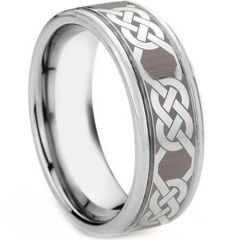 (Wholesale)Tungsten Carbide Celtic Ring - TG1434