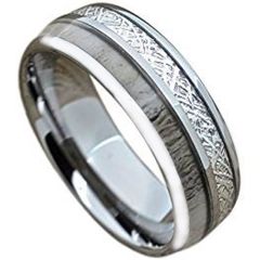 (Wholesale)Tungsten Carbide Antler Imitate Meteorite Ring-1820AA