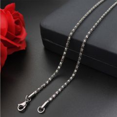 (Wholesale)316 Stainless Steel 2.4mm Chain Necklace - SJ22