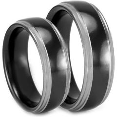 (Wholesale)Tungsten Carbide Step Edges Ring - TG2901