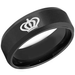 (Wholesale)Tungsten Carbide King Crown Ring-2999