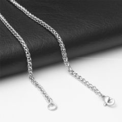 (Wholesale)316 Stainless Steel 3.0mm Chain Necklace - SJ32