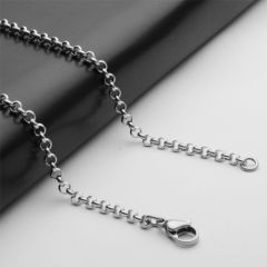 (Wholesale)316 Stainless Steel 3.0mm Chain Necklace - SJ30