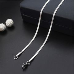 (Wholesale)316 Stainless Steel 3.2mm Chain Necklace - SJ33