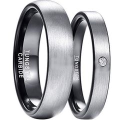 (Wholesale)Tungsten Carbide Dome Ring - TG3291BB
