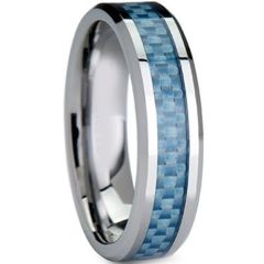 (Wholesale)Tungsten Carbide Ring With Carbon Fiber - TG4016