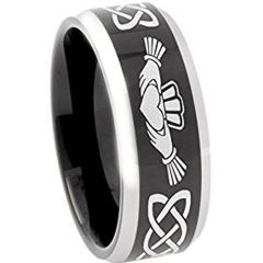 (Wholesale)Tungsten Carbide Mo Anam Cara Ring - TG374B