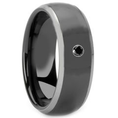 (Wholesale)Tungsten Carbide Ring With Cubic Zirconia - TG380A