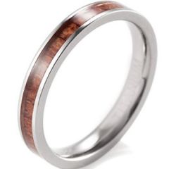(Wholesale)Tungsten Carbide Ring With Wood -3816