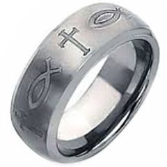 (Wholesale)Tungsten Carbide Cross Ring - TG3865