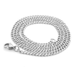 (Wholesale)316 Stainless Steel 3.0mm Chain Necklace - SJ44