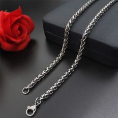 (Wholesale)316 Stainless Steel 3.0mm Chain Necklace - SJ47