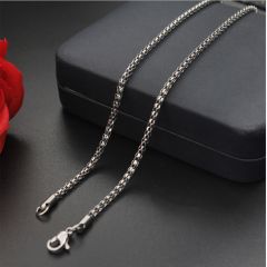 (Wholesale)316 Stainless Steel 3.0mm Chain Necklace - SJ49