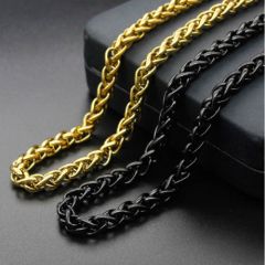 (Wholesale)316 Stainless Steel 3.0mm Chain Necklace - SJ54