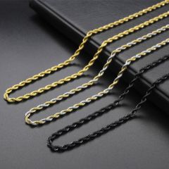 (Wholesale)316 Stainless Steel 3.0mm Chain Necklace - SJ56