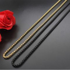 (Wholesale)316 Stainless Steel 3.0mm Chain Necklace - SJ58