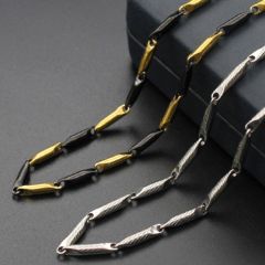 (Wholesale)316 Stainless Steel 3.0mm Chain Necklace - SJ63