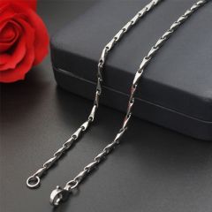 (Wholesale)316 Stainless Steel 3.0mm Chain Necklace - SJ64