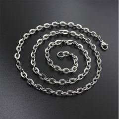 (Wholesale)316 Stainless Steel 4.7mm Chain Necklace - SJ68