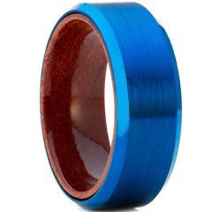 (Wholesale)Tungsten Carbide Wood Ring - TG4178AA