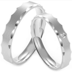 (Wholesale)Tungsten Carbide Faceted Ring - TG4226