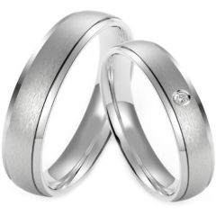 (Wholesale)Tungsten Carbide Double Groove Ring - TG4231