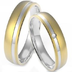 (Wholesale)Tungsten Carbide Offset Groove Ring - TG4329