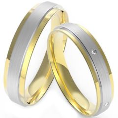 (Wholesale)Tungsten Carbide Double Groove Ring - TG4332