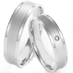 (Wholesale)Tungsten Carbide Double Groove Ring - TG4333