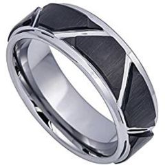 (Wholesale)Tungsten Carbide Triangle Angle Ring - TG4384