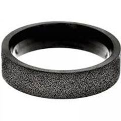 (Wholesale)Black Tungsten Carbide Sandblasted Ring - TG4517A