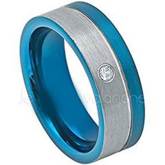 (Wholesale)Tungsten Carbide Ring With Cubic Zirconia - TG4530