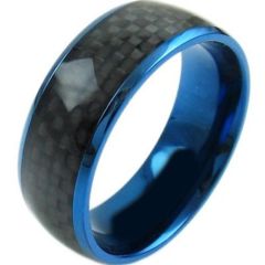 (Wholesale)Tungsten Carbide Ring With Carbon Fiber-TG4566