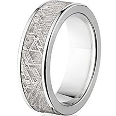 (Wholesale)Tungsten Carbide Imitate Meteorite Ring-4568