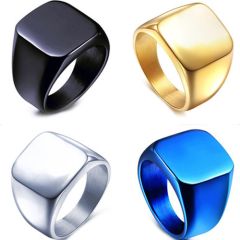 (Wholesale)Tungsten Carbide Signet Ring - TG4592