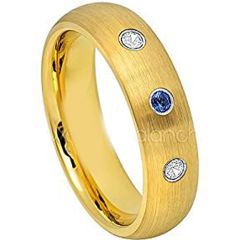 (Wholesale)Tungsten Carbide Ring With Cubic Zirconia - TG4631