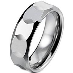 (Wholesale)Tungsten Carbide Faceted Ring - TG4654