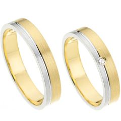 (Wholesale)Tungsten Carbide Offset Groove Ring - TG4694