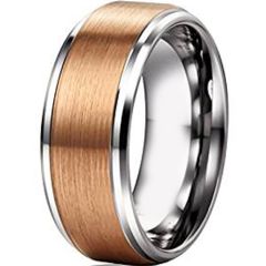 (Wholesale)Tungsten Carbide Step Edges Ring - TG4742
