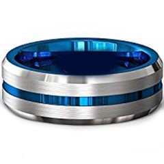 (Wholesale)Tungsten Carbide Center Groove Ring - TG4746