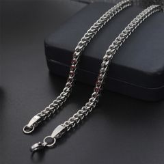 (Wholesale)316 Stainless Steel 4.0mm Chain Necklace - SJ77