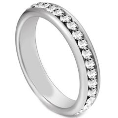 (Wholesale)Tungsten Carbide Ring With Cubic Zirconia-5604