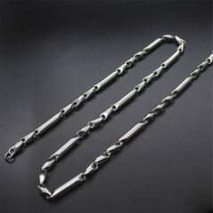 (Wholesale)316 Stainless Steel 5.0mm Chain Necklace - SJ89