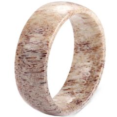 (Wholesale)Deer Antler Dome Court Ring-7657