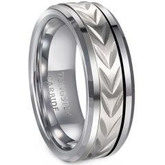 (Wholesale)Tungsten Carbide Tire Tread Ring-8537