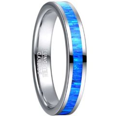 (Wholesale)Tungsten Carbide Crushed Opal Ring-9376