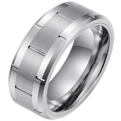 (Wholesale)Tungsten Carbide Tire Tread Ring-9740