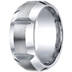 (Wholesale)Tungsten Carbide Vertical Groove Ring - TG356