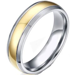(Wholesale)Tungsten Carbide Double Groove Ring - 2660