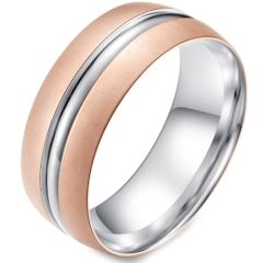 (Wholesale)Tungsten Carbide Center Groove Ring - 3470